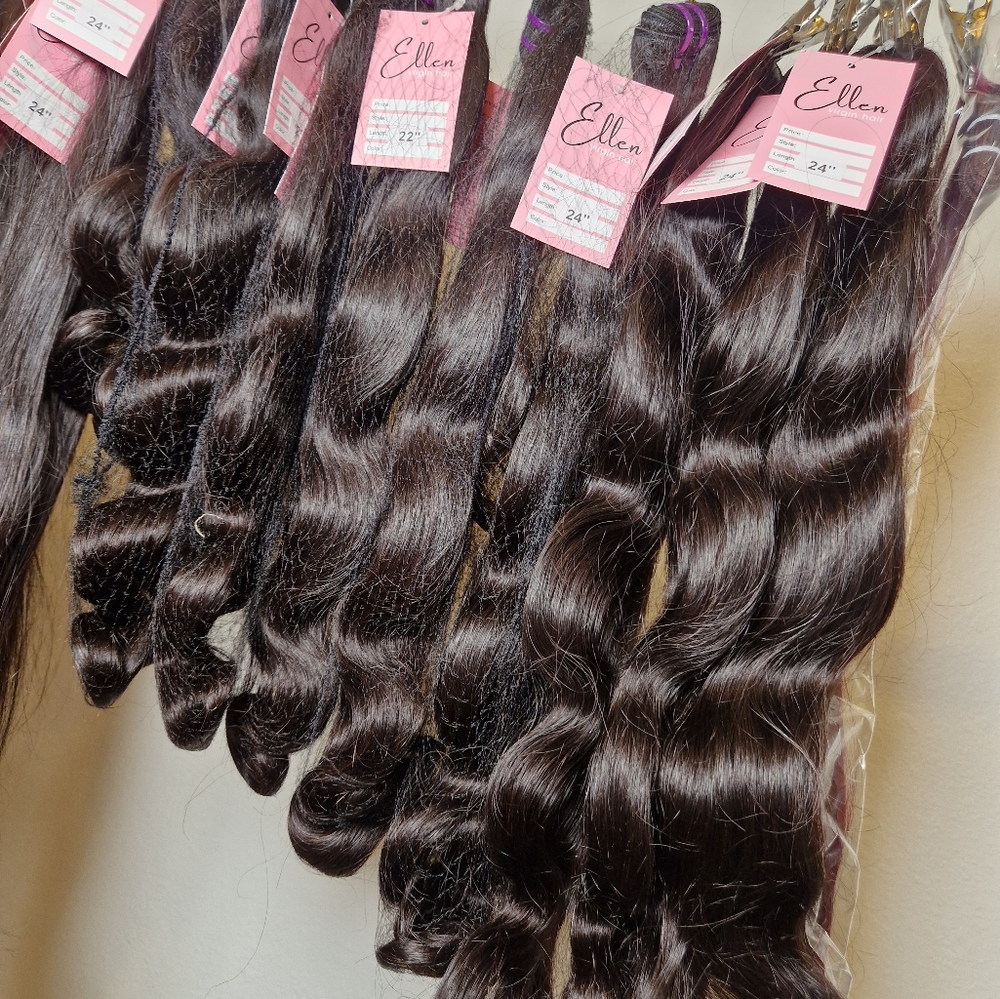 Raw hair bundles